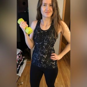 Athletic tank top with built-in sports bra! Size: XS-S. Lightly worn.
